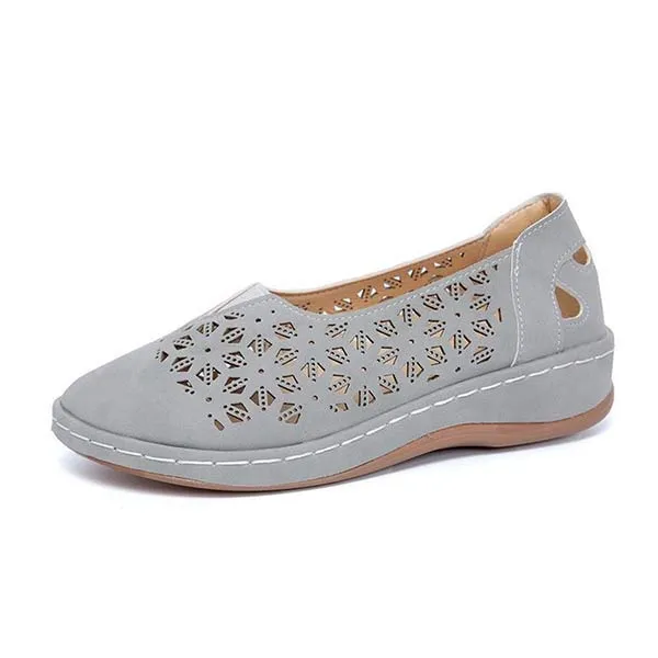Women's Hollow Round Toe Wedge Sandals 01934354C