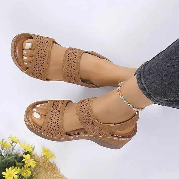 Women's Peep-Toe Casual Wedge Sandals 20830598C