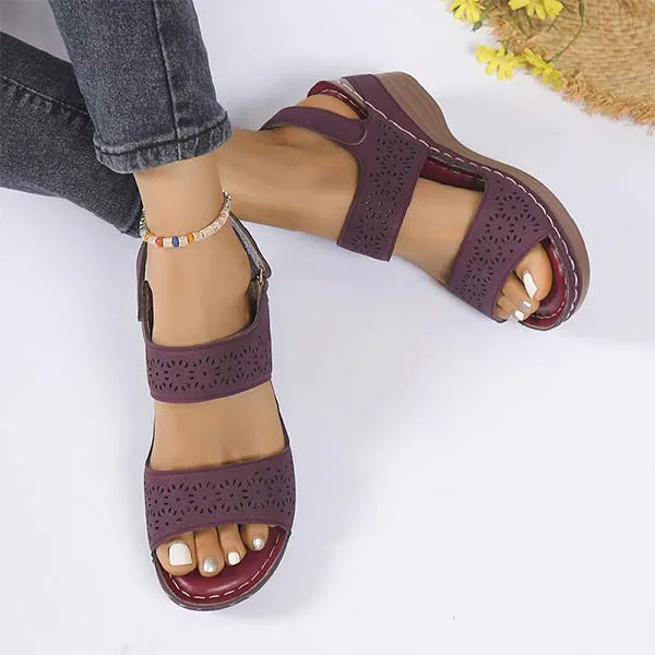 Women's Peep-Toe Casual Wedge Sandals 20830598C