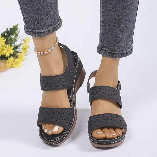 Women's Peep-Toe Casual Wedge Sandals 20830598C