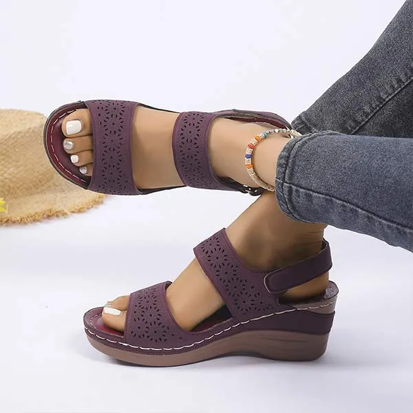 Women's Peep-Toe Casual Wedge Sandals 20830598C