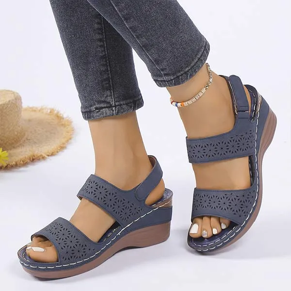 Women's Peep-Toe Casual Wedge Sandals 20830598C