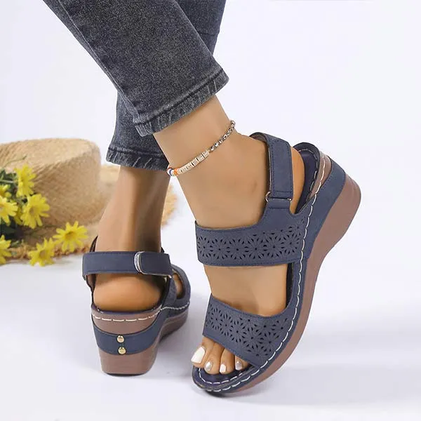 Women's Peep-Toe Casual Wedge Sandals 20830598C
