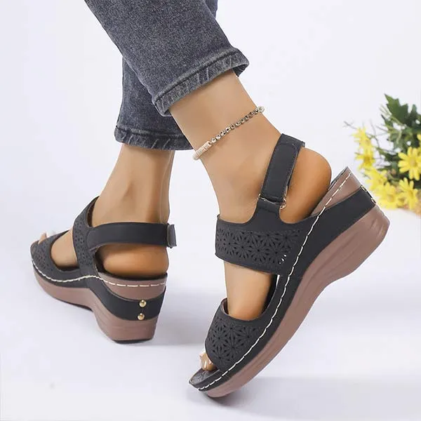 Women's Peep-Toe Casual Wedge Sandals 20830598C
