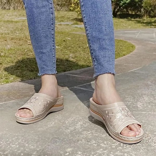 Women's Vintage Casual Embroidered Slippers 50736317S